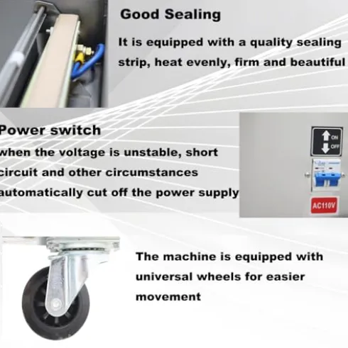 Banfluxion 110V Single Chamber Vacuum Packaging Machine 900W Silver