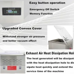 Banfluxion 110V Single Chamber Vacuum Packaging Machine 900W Silver