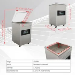 Banfluxion 110V Single Chamber Vacuum Packaging Machine 900W Silver