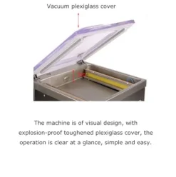 Banfluxion 110V Single Chamber Vacuum Packaging Machine 900W Sealer for Meat, Vegetables, Fruits