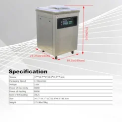 Banfluxion 110V Single Chamber Vacuum Packaging Machine 900W Silver