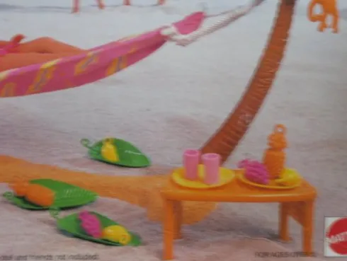 Barbie Hawaiian Fun Hammock Hideaway Playset 1990 Retro