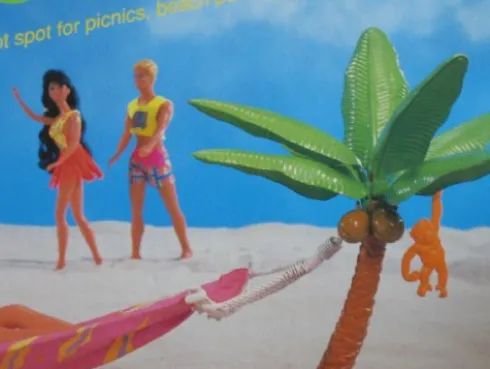 Barbie Hawaiian Fun Hammock Hideaway Playset 1990 Retro