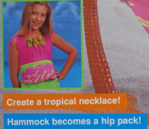 Barbie Hawaiian Fun Hammock Hideaway Playset 1990 Retro