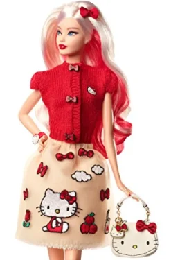 Barbie Hello Kitty Fashion Doll Red