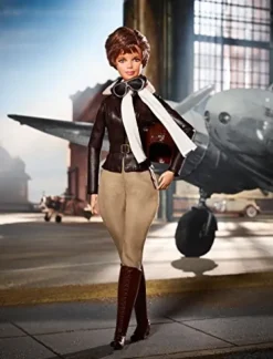 Barbie Inspiring Women Series Amelia Earhart Doll Brown