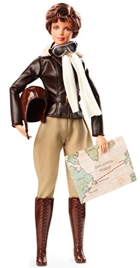 Barbie Inspiring Women Series Amelia Earhart Doll Brown