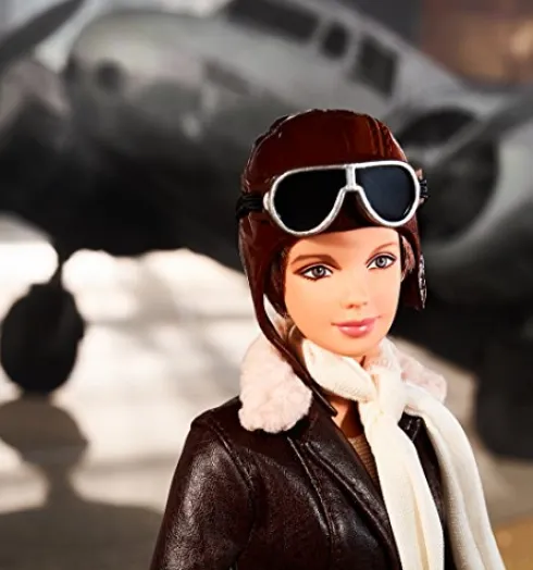 Barbie Inspiring Women Series Amelia Earhart Doll Brown