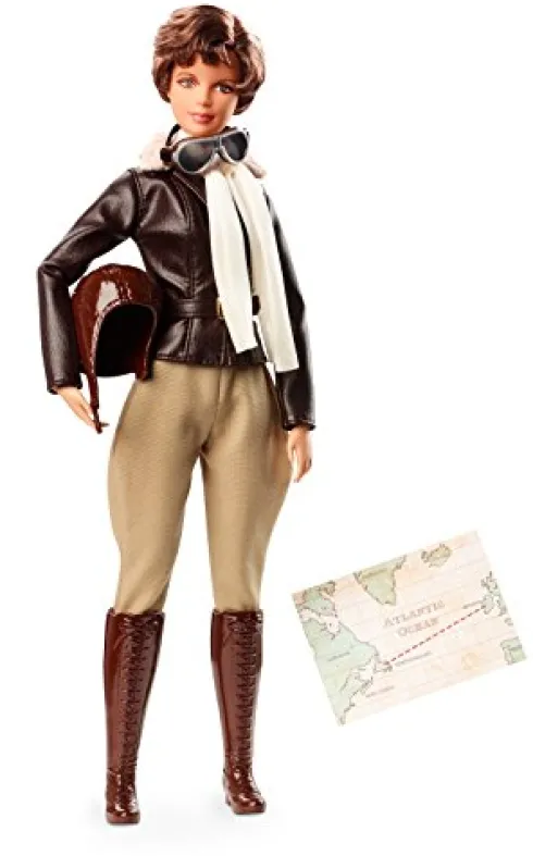 Barbie Inspiring Women Series Amelia Earhart Doll Brown