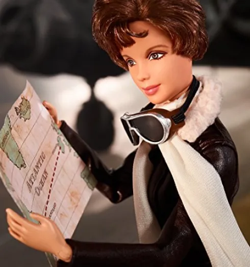 Barbie Inspiring Women Series Amelia Earhart Doll Brown