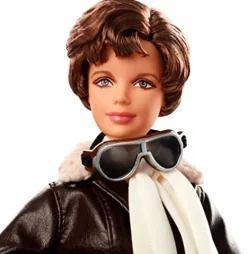 Barbie Inspiring Women Series Amelia Earhart Doll Brown