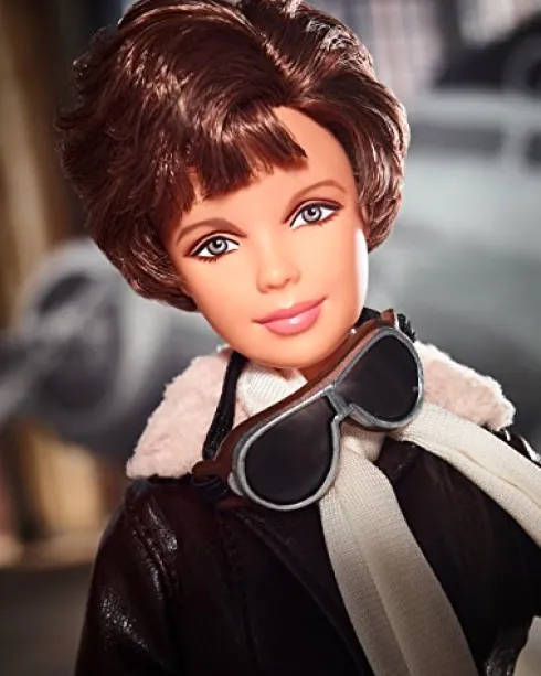 Barbie Inspiring Women Series Amelia Earhart Doll Brown