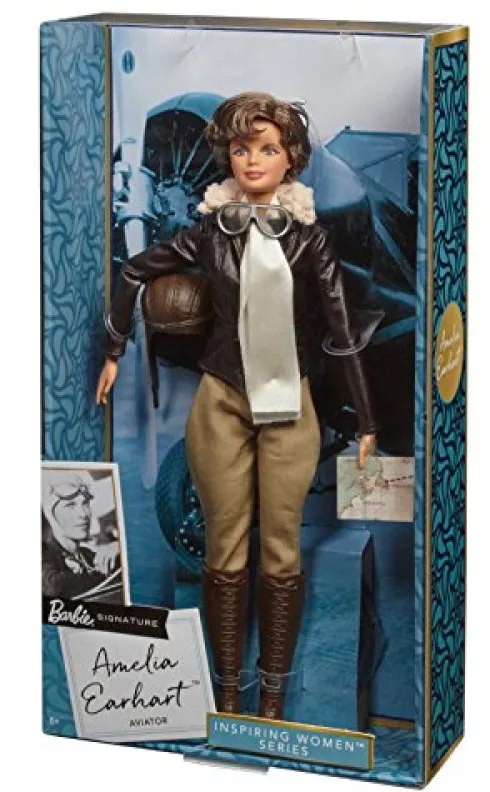 Barbie Inspiring Women Series Amelia Earhart Doll Brown