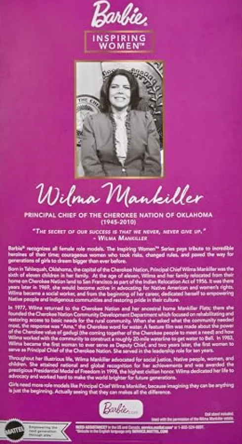 Barbie Inspiring Women Wilma Mankiller Doll Multicolor