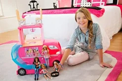 Barbie Pop-Up Camper 3-Story Play Set with Pool, Pink