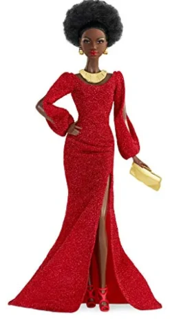 Barbie Signature 40th Anniversary First Black Doll Red Gown with Accessories