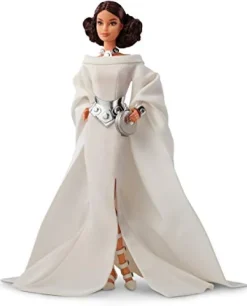 Barbie Star Wars Princess Leia Collector Doll White Gown 11.5 Inches