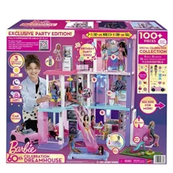 Barbie 60th Celebration DreamHouse Playset with Dolls & Accessories Multicolor