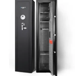 BARSKA Large Access Biometric Gun Safe Black