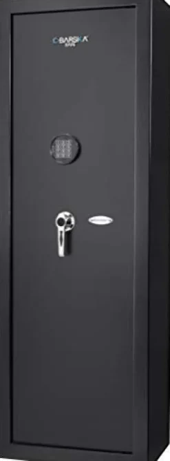 BARSKA Large Electronic Rifle Gun Safe Cabinet 7.87 Cubic Feet Black