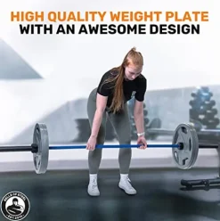 Bells of Steel Cast Iron Weight Plates – Mighty Grip Olympic Weight Plates Gray