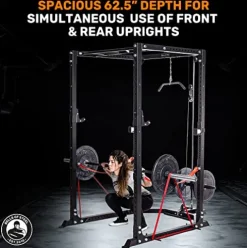 Bells of Steel Light Commercial Power Rack – Squat Rack for Home Gym and Commercial