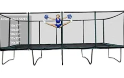 Best Trampoline USA Galactic Xtreme Commercial Grade Rectangle Trampoline 10×20 Black