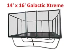 Best Trampoline USA Galactic Xtreme Rectangle Trampoline 14×16 with Net Enclosure