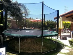 Best Trampoline USA Galactic Xtreme 14 FT Round Trampoline with Net Enclosure