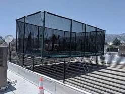 Best Trampoline USA Rectangle Gymnastics Trampoline with Net Enclosure Heavy Duty 750lbs Capacity