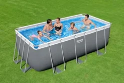 Bestway Power Steel Above Ground Pool Set White/Gray