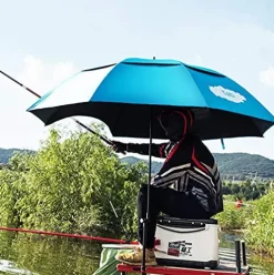 BEYSG Large Fishing Umbrella Parasol Grön