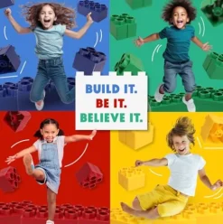BiggoBlocks Jumbo Building Blocks Set 192 pcs Red, Blue, Green, Yellow