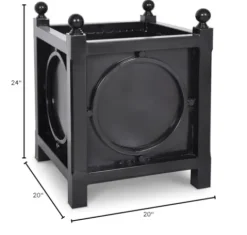 Black Iron Planter Black