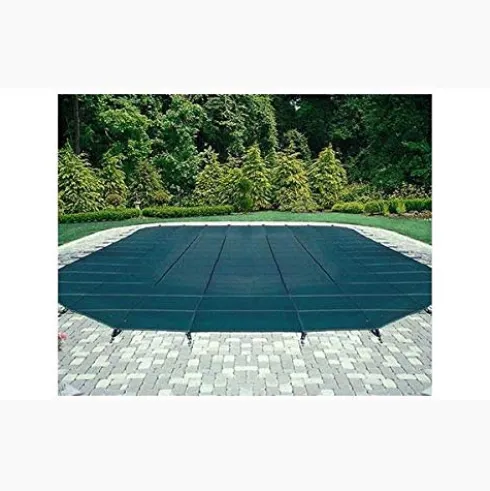 Blue Wave Arctic Armor Mesh Rectangular Safety Cover 18ft x 36ft Green