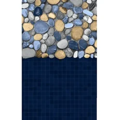 Blue Wave Heavy Gauge Canyon Overlap Pool Liner – 33-FT Blue
