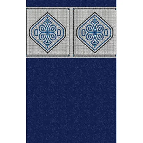 Blue Wave Heavy Gauge Mangalore Mosaic Unibead Pool Liner Blue