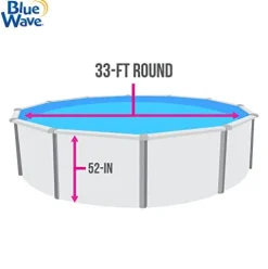 Blue Wave Heavy Gauge Mangalore Mosaic Unibead Pool Liner Blue