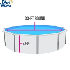 Blue Wave Heavy Gauge Pebble Unibead Pool Liner 33-FT Blue
