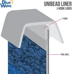 Blue Wave Heavy Gauge Pool Liner 27-FT Pebble Cove