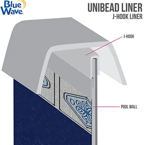 Blue Wave Heavy Gauge Steel Wall Pool Liner 27-FT Mangalore Mosaic