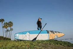 Boardworks Chinook Touring Stand-Up Paddleboard Bamboo/Blue/Light Blue