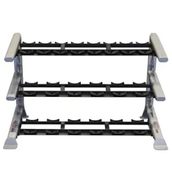 Body-Solid SDKR1000SD 3-Tier Saddle Dumbbell Rack Grey/Black