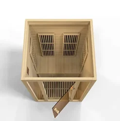 BOTARO Maxxus Saunas MX-J206-01 Seattle Carbon Far Infrared Sauna for 2 Persons Hemlock Wood