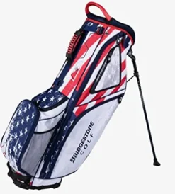 Bridgestone Golf Old Glory Stand Bag White-Navy-Red