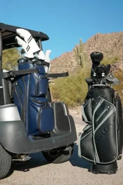 CaddyDaddy Premium Golf Cart Bag Matte Black