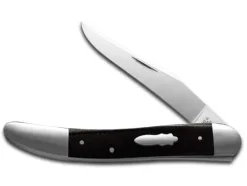 Case Knives Old Dog Pocket Knife Black Canvas Laminate 154CM Stainless