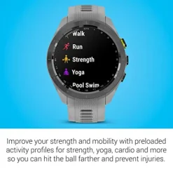 Certified Brands Garmin Approach S70 Golf Smartwatch | Full-Color CourseView Maps AMOLED Display | Advanced Shot Execution & Putt Alignment | 42mm – Powder Gray