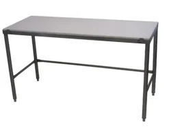 Channel Manufacturing CT260 24″x60″ Poly Top Stainless Steel Work Table White