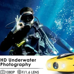 Chasing Dory 1080p HD Underwater Drone Yellow